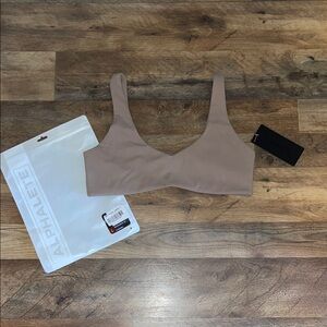 Alphalete Aura Sand Sports Bra size L NEW